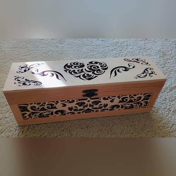 Kingdom Decor Wedding Guest Book Alternative Wooden Box And Heart Cards 59 Cards - Picture 4 of 9